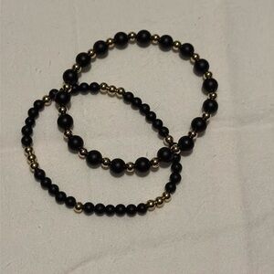 ENewton 2 Black and Gold Bracelets